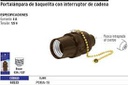 TRU- PORTALAMPARA DE BAQUELITA CON INTERRUPTOR DE CADENA