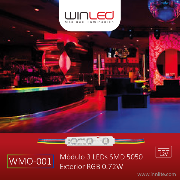 WIN- MÓDULO 3 LEDS SMD5050 EXTERIOR RGB