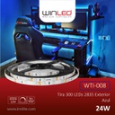 WIN- TIRA 300 LEDS 2835 5M 24W EXTERIOR AZUL