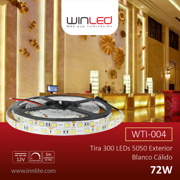 WIN- TIRA 300 LEDS 5050 5M 72W EXTERIOR BC