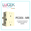 [PC301-MR] LCK- 2 CONTACTO 2P+T DUPLEX SUELTO MARFIL