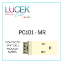 [PC101-MR] LCK- CONTACTO 2P+T DE 1 MODULO MARFIL