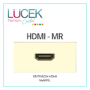 [HDMI-MR] LCK- TOMA DE CONEXIÓN HDMI MARFIL