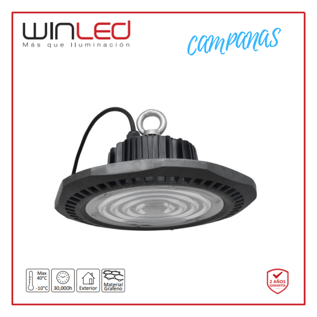 WIN- CAMPANA INDUSTRIAL LED 100W EXTERIOR BF