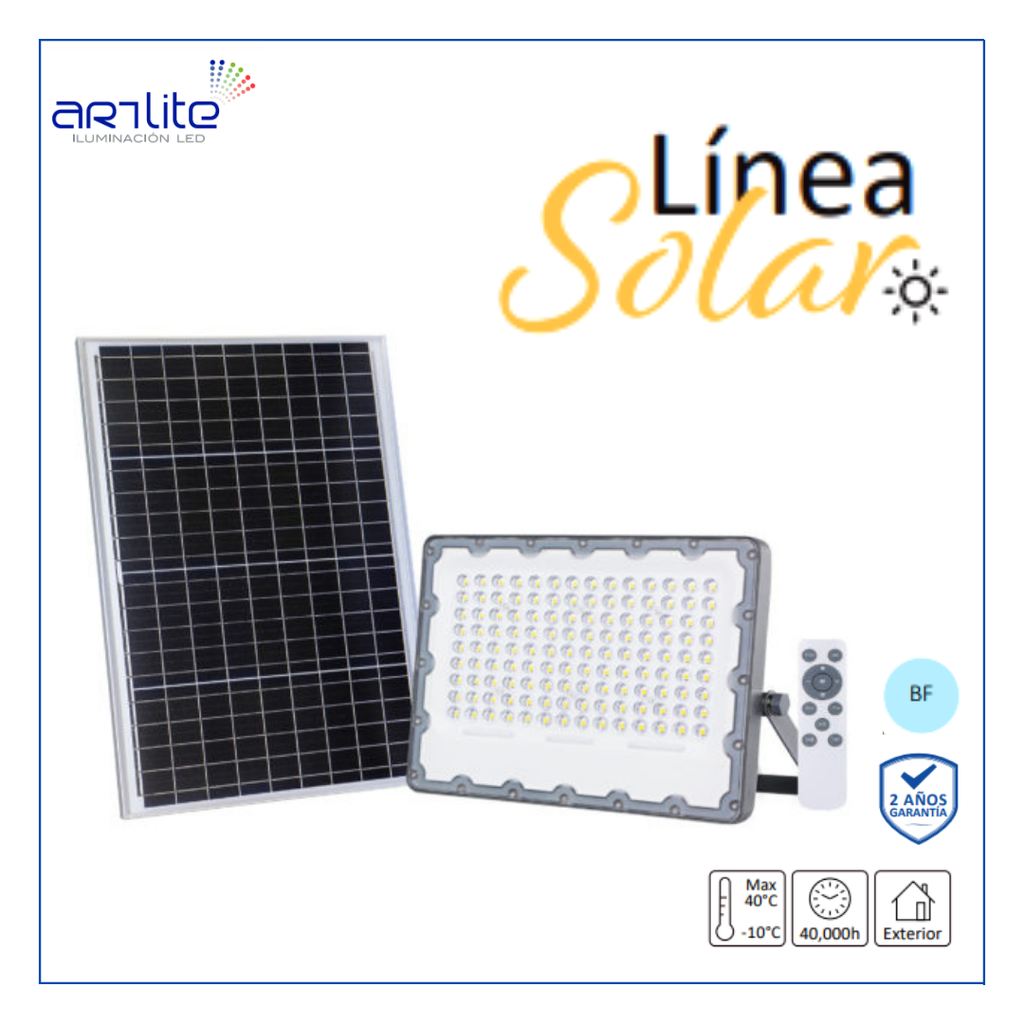INN- REFLECTOR LED SOLAR C/ CONTROL 2,300LM 200W