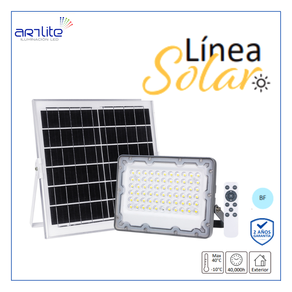 INN- REFELCTOR LED SOLAR C/ CONTROL 1,000LM 100W