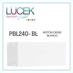[PBL240-BL] LCK- BOTON CIEGO BLANCO